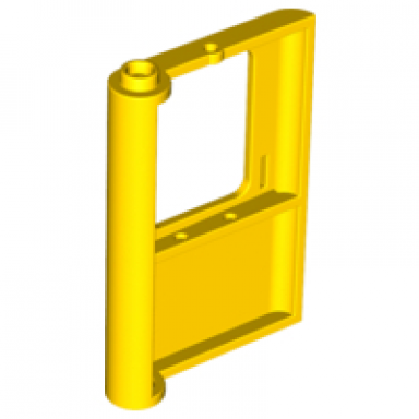 yellow door 1 x 4 x 5 train right thin support at bottom
