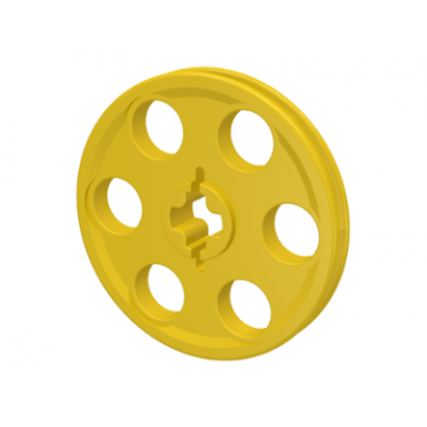 yellow technic wedge belt wheel pulley