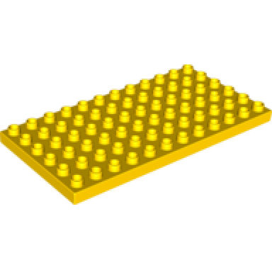 yellow duplo plate 6 x 12