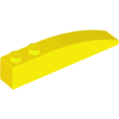 yellow slope curved 6 x 1
