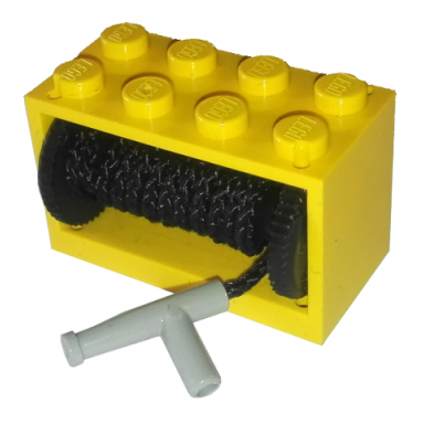 yellow string reel 2 x 4 x 2 holder with black drum with black string 35l with light gray hose nozzle simple 4209 4208 194cx2