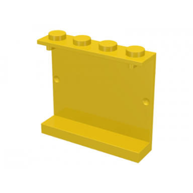 yellow panel 1 x 4 x 3 - solid studs
