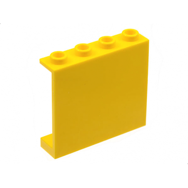 yellow panel 1 x 4 x 3 - hollow studs