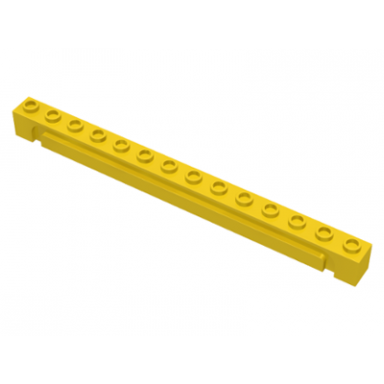yellow brick modified 1 x 14 with channel