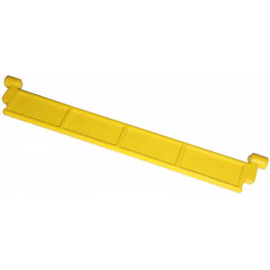 yellow garage roller door section without handle