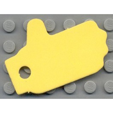 yellow foam soccer goalie mitt large