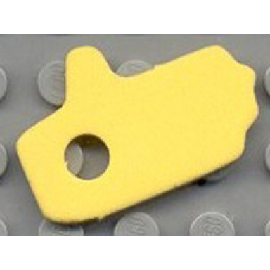 yellow foam soccer goalie mitt small