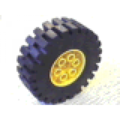 yellow wheel 20 x 30 technic with black tire 20 x 30 technic 4266 4267