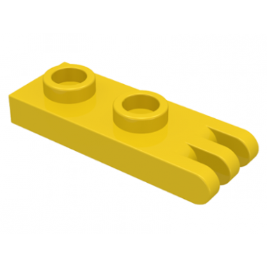 yellow hinge plate 1 x 2 with 3 fingers on end undetermined type