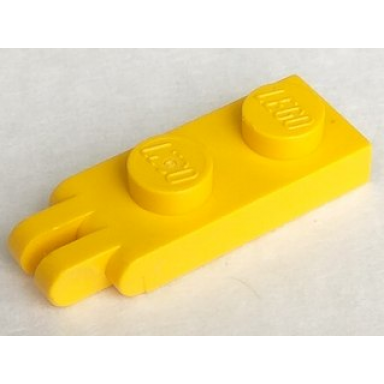yellow hinge plate 1 x 2 with 2 fingers on end - solid studs