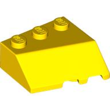 yellow wedge 3 x 3 sloped left