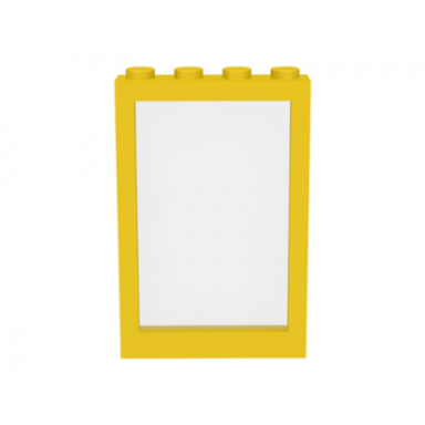 yellow window 1 x 4 x 5 with fixed glass