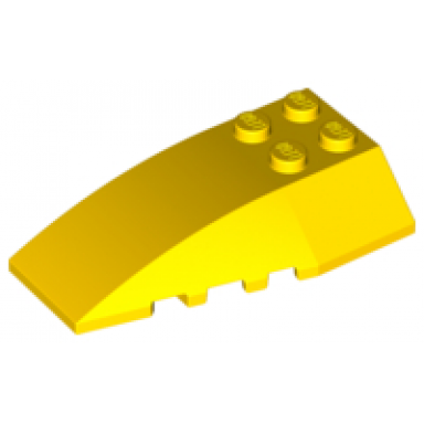yellow wedge 6 x 4 triple curved