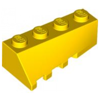 yellow wedge 4 x 2 sloped right
