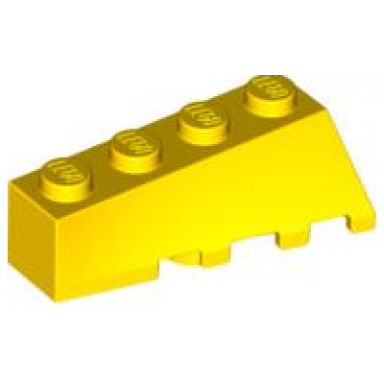 yellow wedge 4 x 2 sloped left