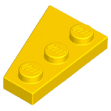 yellow wedge plate 3 x 2 right