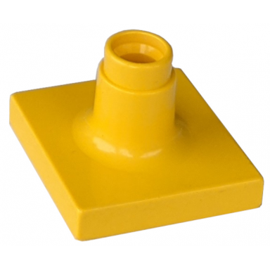yellow duplo support sign post short - thin base