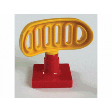yellow duplo radar array with red base 4376 4375
