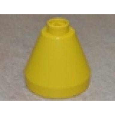yellow duplo cone 2 x 2 x 1 2 3
