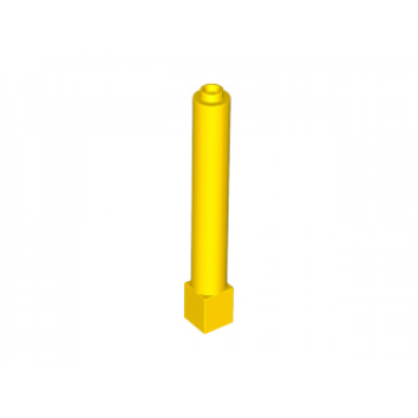 yellow support 1 x 1 x 6 solid pillar