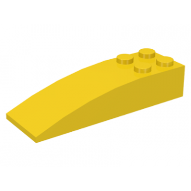 yellow slope curved 6 x 2