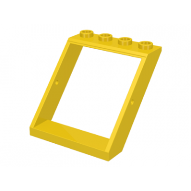 yellow window 4 x 4 x 3 roof