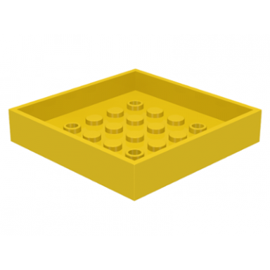 yellow container box 6 x 6 bottom