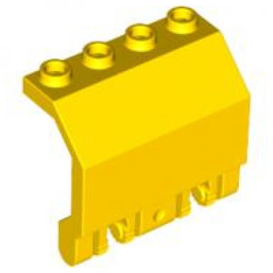 yellow panel 2 x 4 x 3 1 3 with double locking 2 fingers hinge