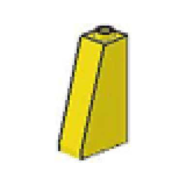 yellow slope 75 2 x 1 x 3 - open stud