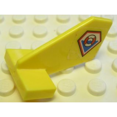 yellow tail shuttle small with coast guard logo pattern on both sides stickers - set 7047