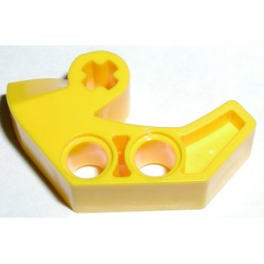 yellow technic axle and pin connector 2 x 4 double sloped