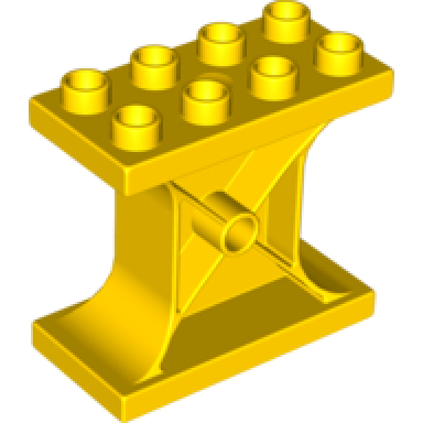 yellow duplo support 2 x 4 x 3
