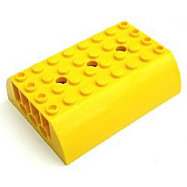 yellow slope curved 6 x 8 x 2 double