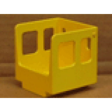 yellow duplo train steam engine cabin 3 x 3 x 3