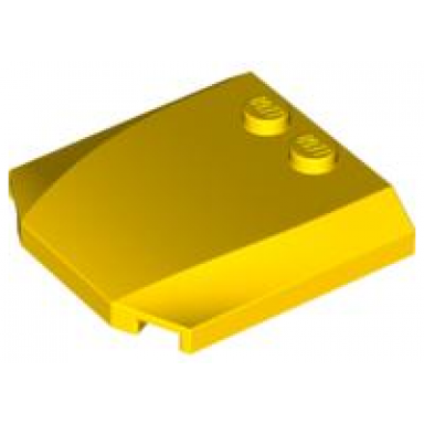 yellow wedge 4 x 4 x 2 3 triple curved