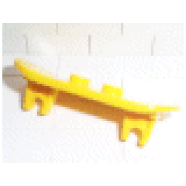 yellow minifigure utensil skateboard with mag wheel holders