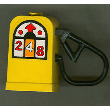 yellow fabuland gas fuel pump with black hose
