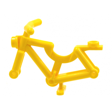 yellow bicycle frame