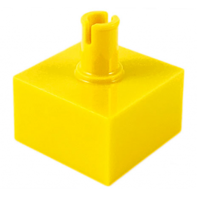 yellow brick modified 2 x 2 no studs top pin