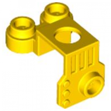 yellow minifigure jet pack with stud on front