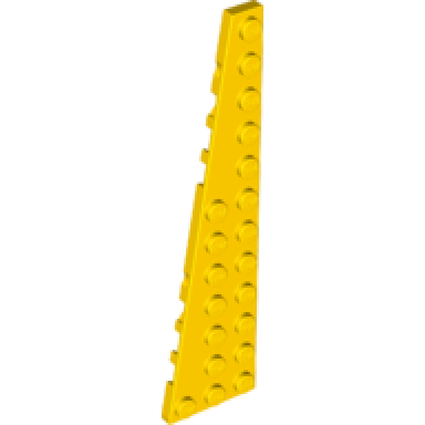 yellow wedge plate 12 x 3 left