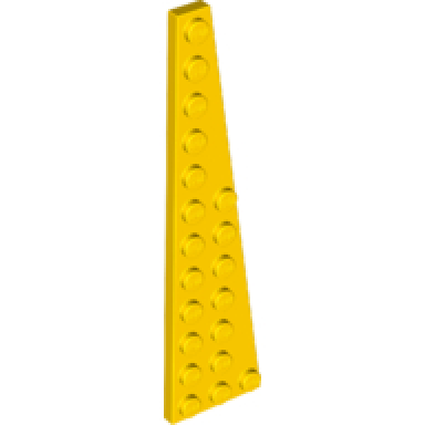 yellow wedge plate 12 x 3 right