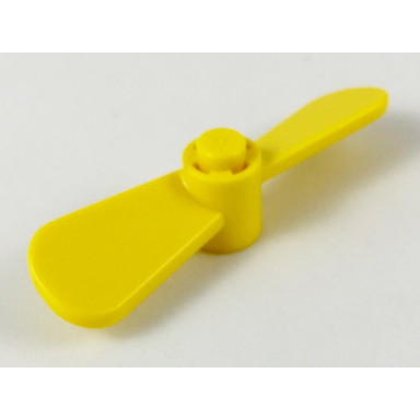 yellow propeller 2 blade twisted
