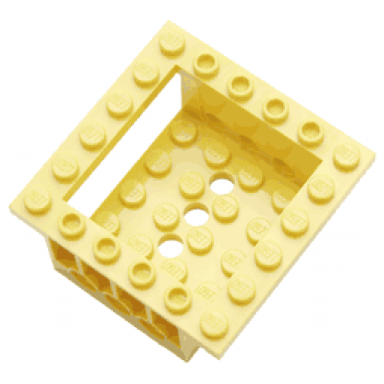 yellow cockpit 6 x 6 x 2 cabin base with pin holes