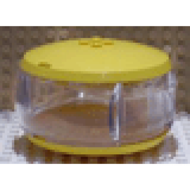 yellow container x-pod caps with trans-clear barrel 47675 47676 47674