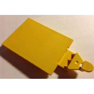 yellow duplo trap door top sliding for duplo building 6 x 16 x 6