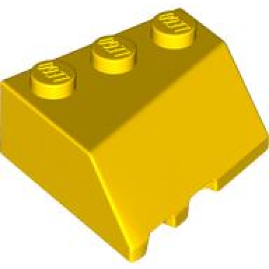 yellow wedge 3 x 3 sloped right