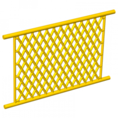 yellow net plastic 8 x 12 lattice