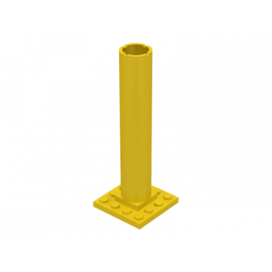 yellow boat mast section base 4 x 4 x 9