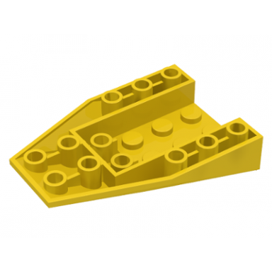 yellow wedge 6 x 4 triple inverted with connections between 2 studs